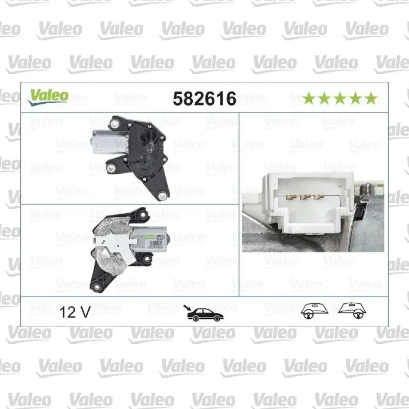 Silecek Mekanizma Motoru Arka VALEO 582616 – Renault Clio / Twingo