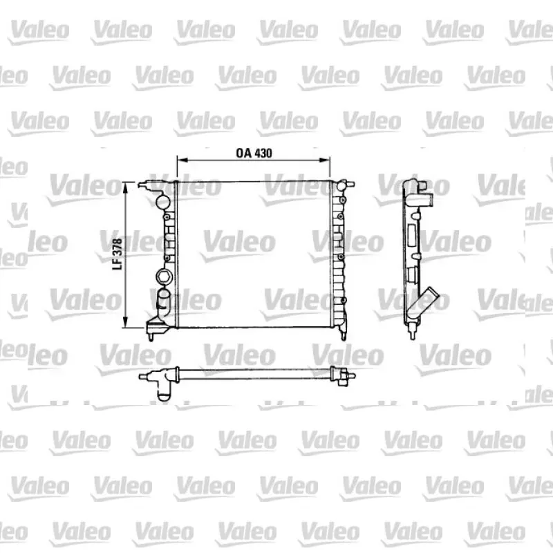 Su Radyatörü VALEO 816658 – Renault Clio 1.2 / 1.4