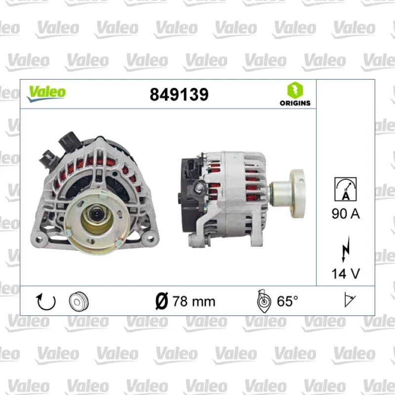 Alternatör VALEO 849139 – Ford Focus