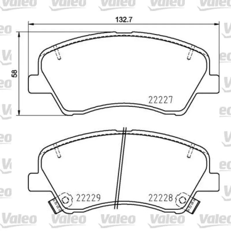 Fren Disk Balata Ön VALEO 671766 – Hyundai / Kia