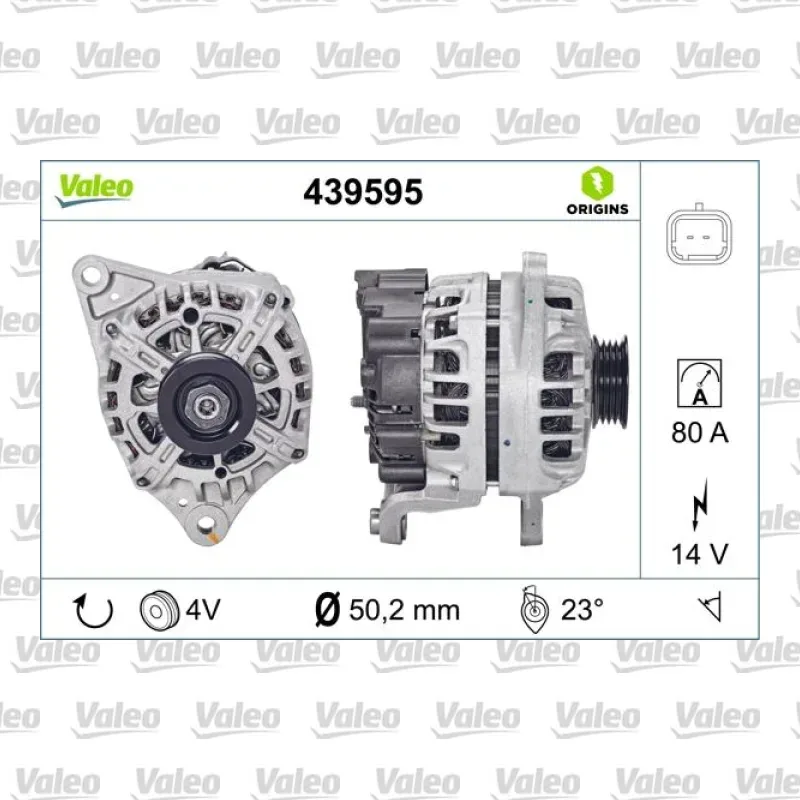 Alternatör VALEO 439595 – Nissan Micra / Note