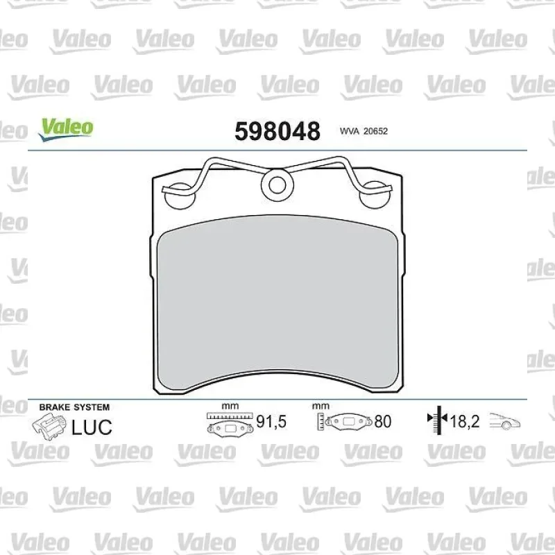 Fren Disk Balata Ön VALEO 598048 – Volkswagen Transporter
