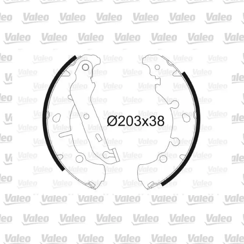 Fren Pabuçlu Balata Arka VALEO 562772 – Ford Fiesta / Puma