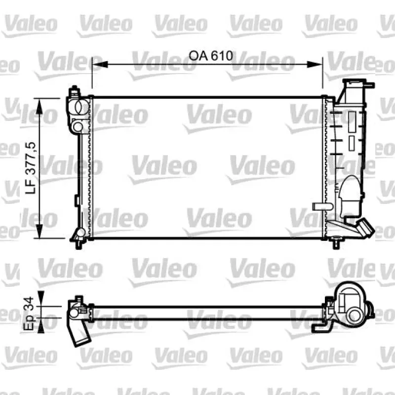 Citroën Xsara 2.0 i 16V Su Radyatörü – VALEO 731391