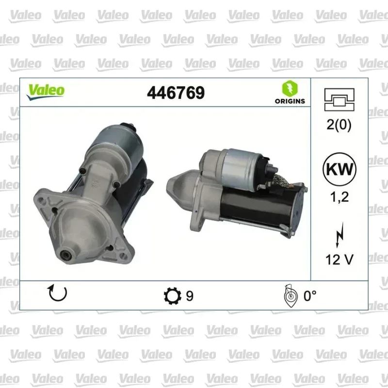 Marş Dinamosu VALEO 446769 – Chevrolet Aveo 1.2 / 1.4