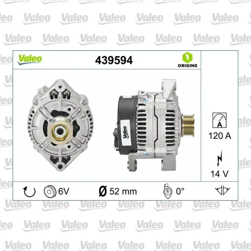 Alternatör VALEO 439594 – Opel Astra