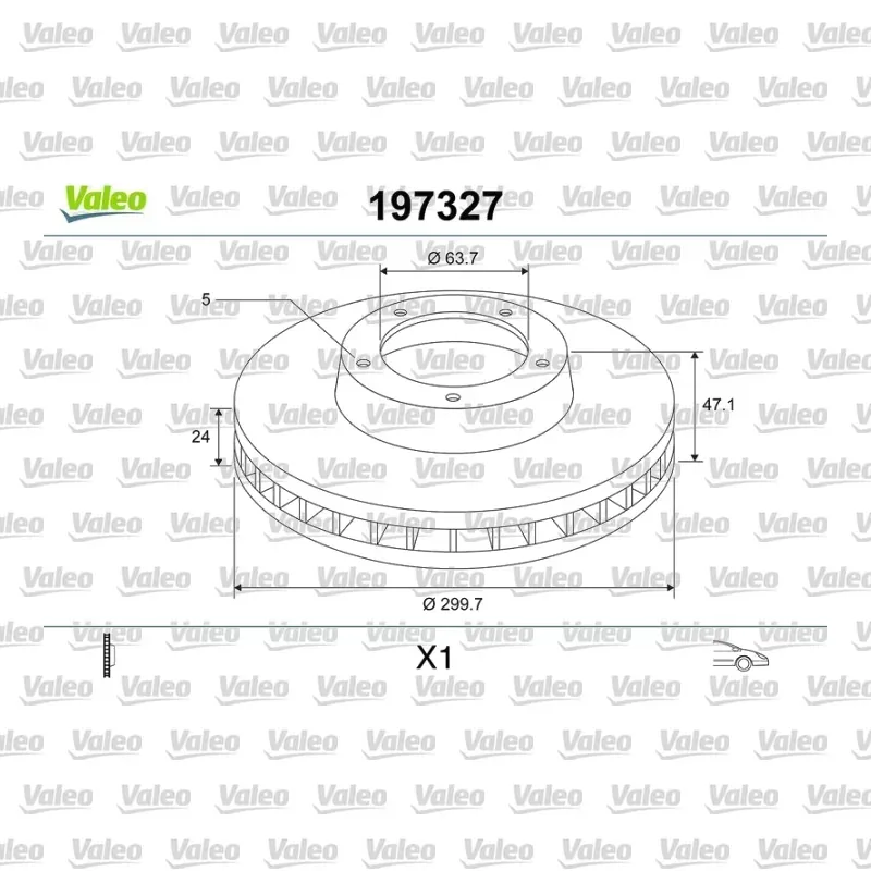 Fren Disk Ayna Ön Sağ ve Sol VALEO 197327 – Ford Mondeo