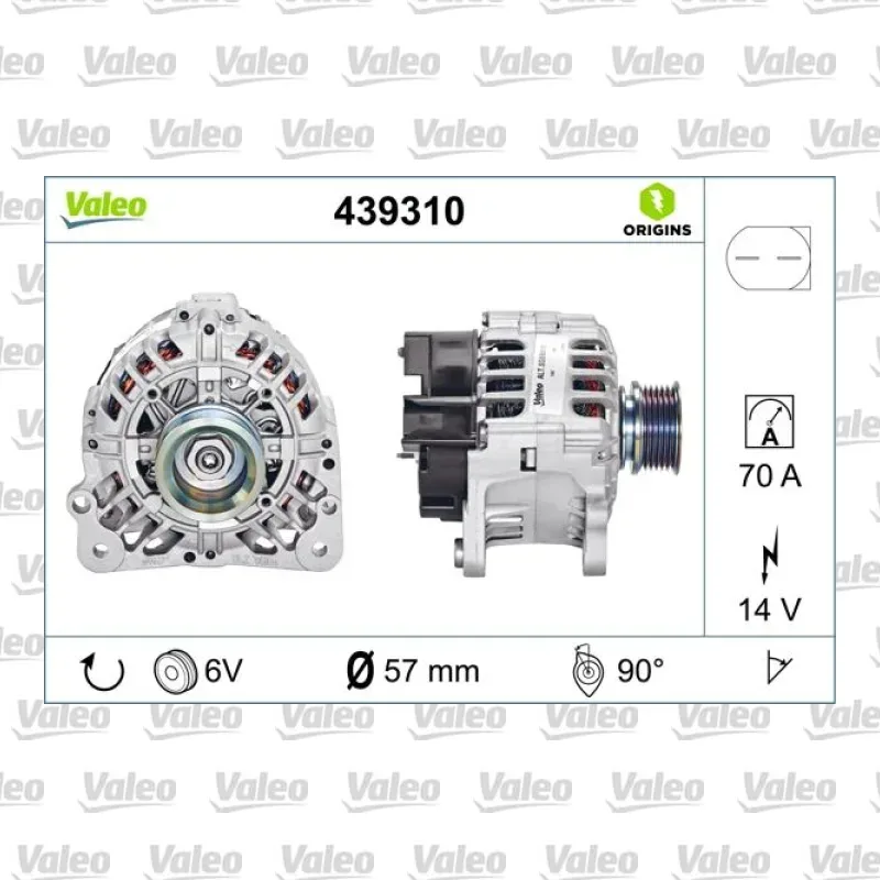 Alternatör VALEO 439310