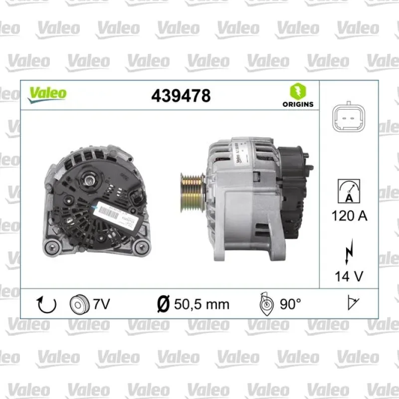 Alternatör VALEO 439478 – Renault Megane
