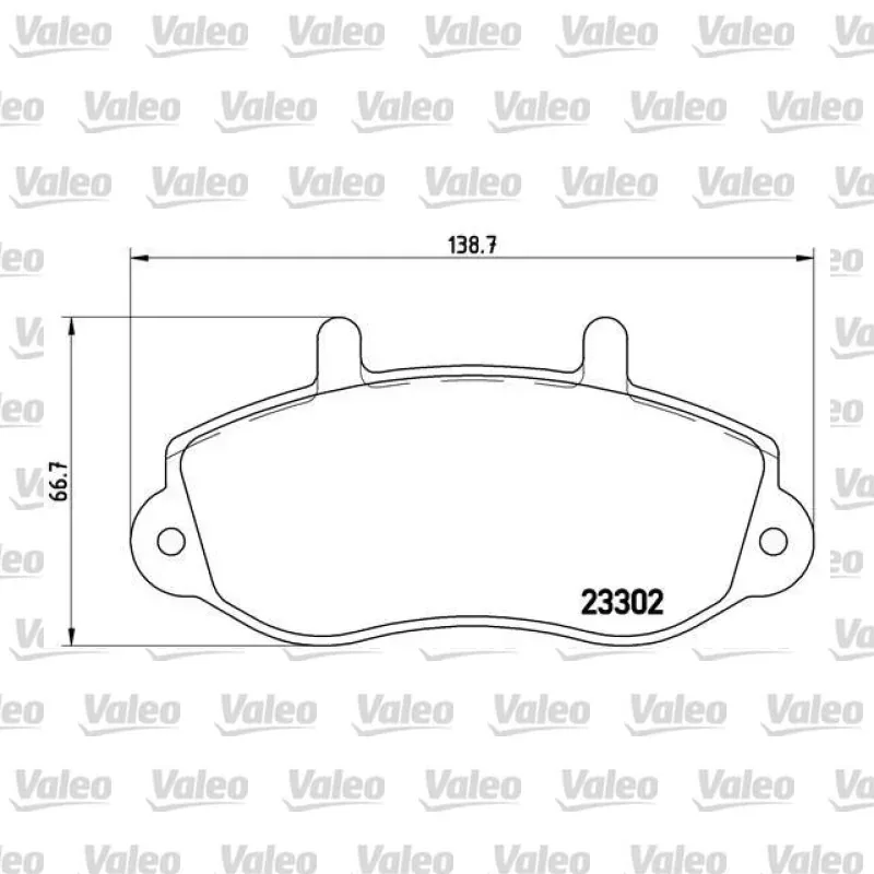 Fren Disk Balata Ön VALEO 670490 – Renault Master