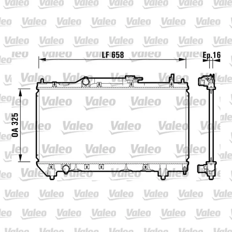Su Radyatörü VALEO 732950 – Toyota Avensis 1.6 i / 1.8 i