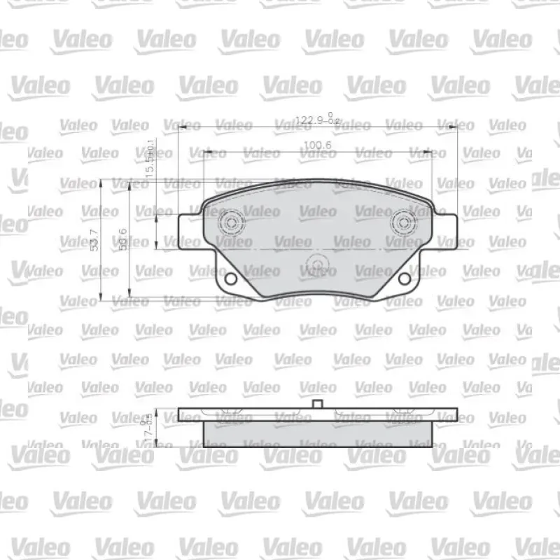 Fren Disk Balata Arka VALEO 872486 – Ford Transit