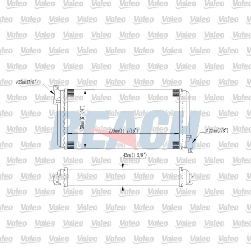 Kalorifer Radyatörü VALEO 812084 – Mercedes-Benz 190 E 1.8 / 2.5