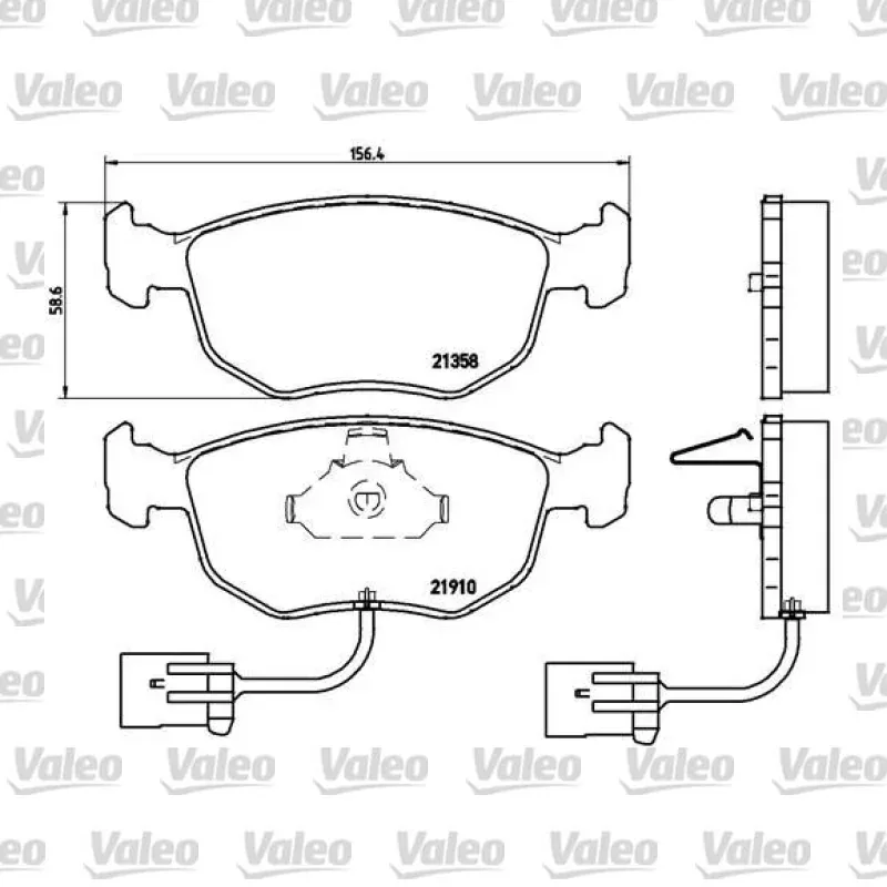 Fren Disk Balata Ön VALEO 671778 – Ford Mondeo