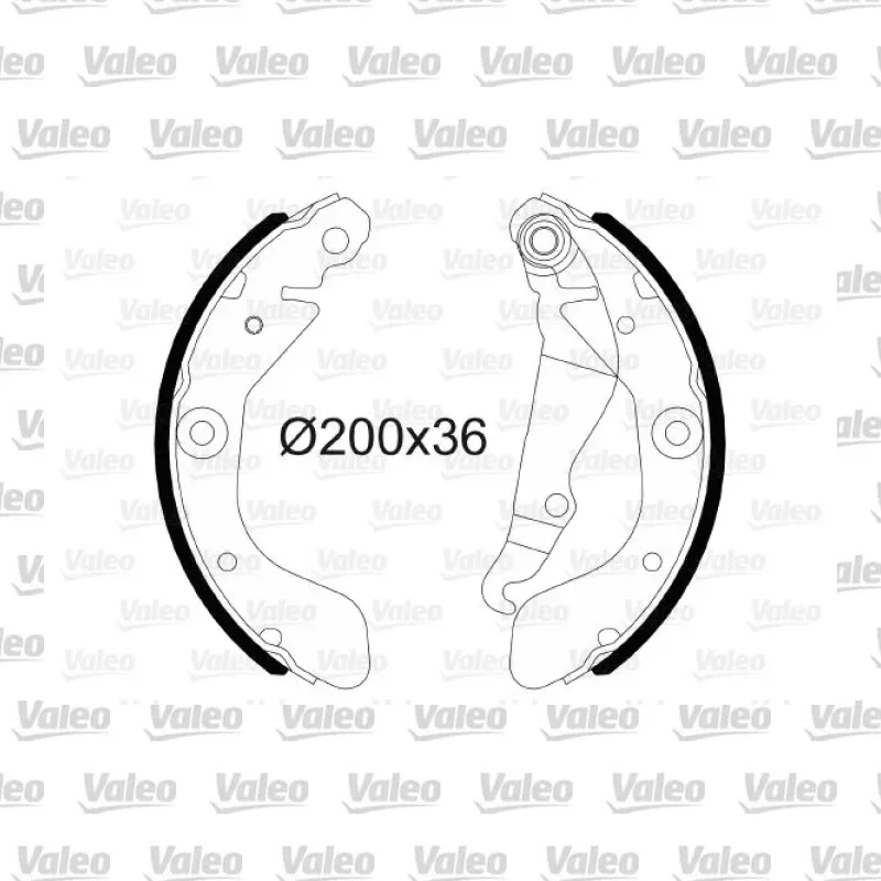 Fren Pabuçlu Balata Arka VALEO 564172 – Chevrolet Aveo