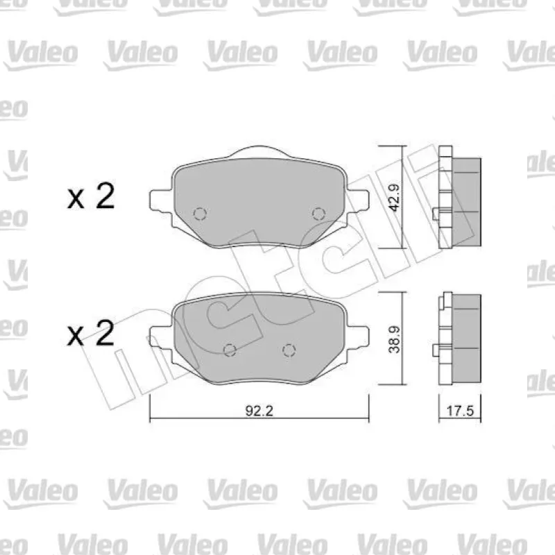 Fren Disk Balata Arka VALEO 671818