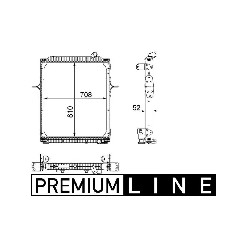 Renault Trucks PREMIUM 370 DCI Motor Su Radyatörü – MAHLE CR 893 000P