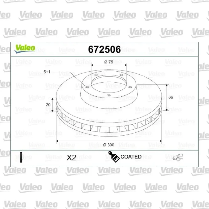 Fren Disk Ayna Arka Sağ ve Sol VALEO 672506 – BMW 320i