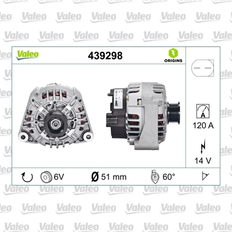 Mercedes-Benz ML 350 3.7 Alternatör – VALEO 439298
