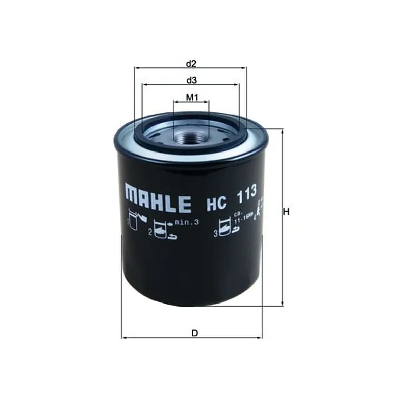 Otomatik Şanzıman Hidrolik Filtresi MAHLE HC 113 – MAN / Scania