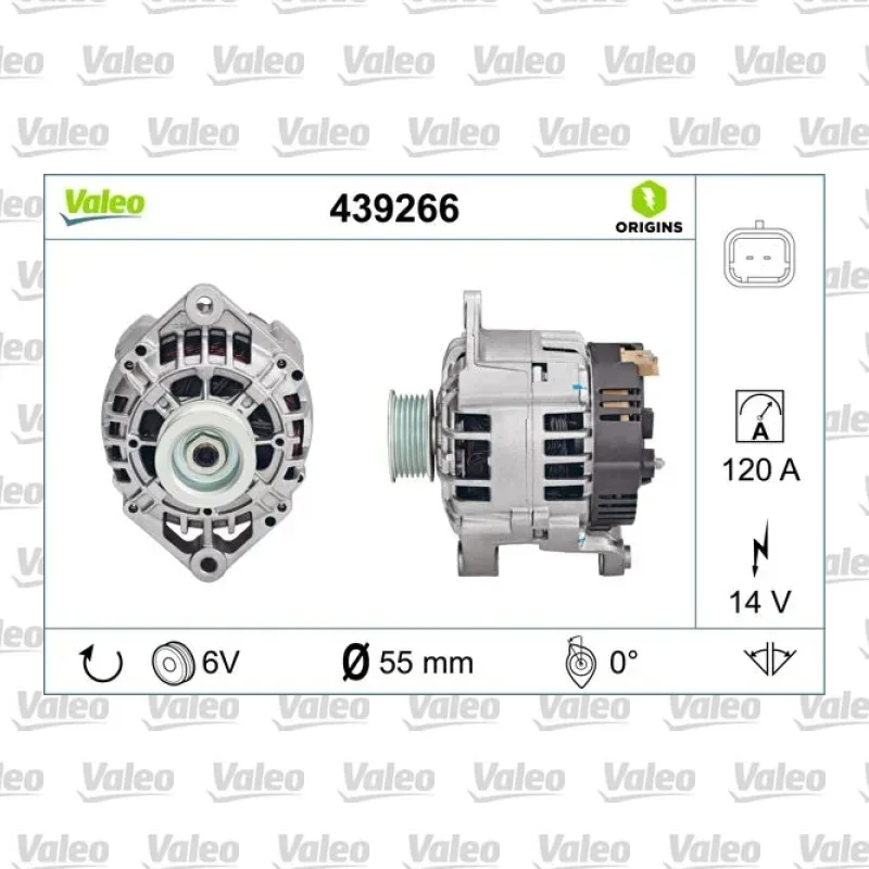 Alternatör VALEO 439266 – Renault Clio