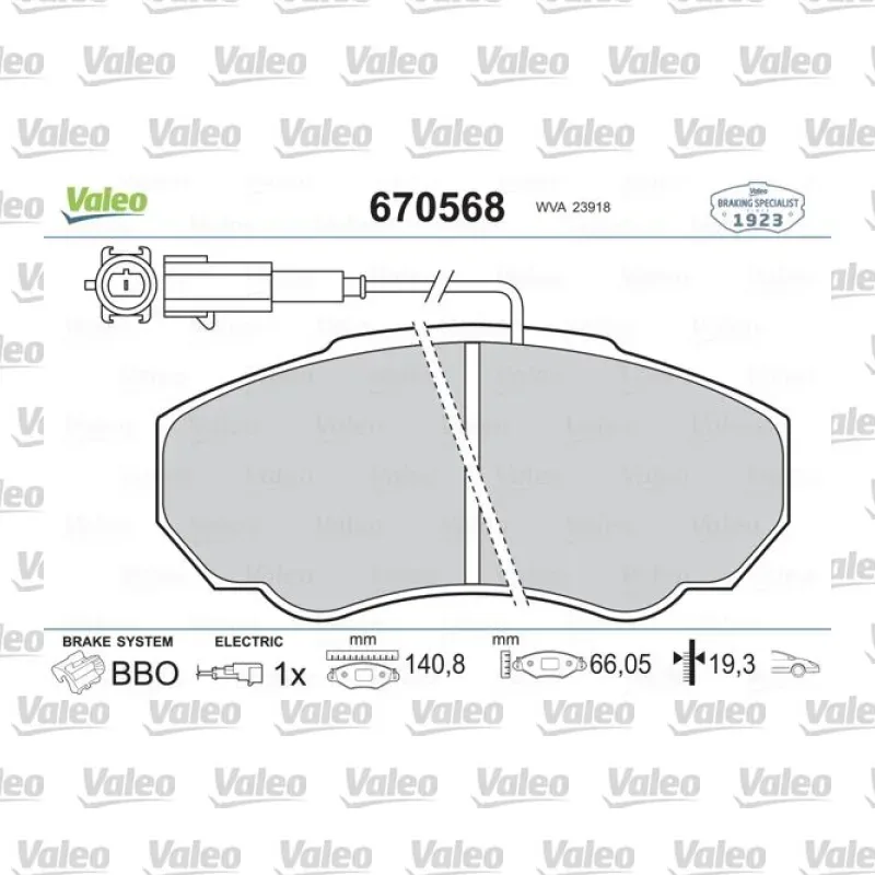 Fren Disk Balata Ön VALEO 670568