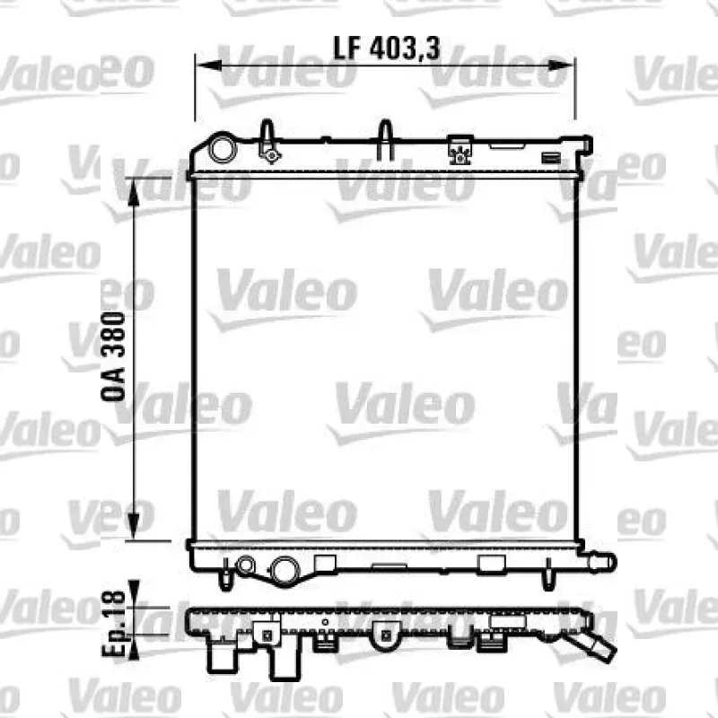 Su Radyatörü VALEO 732831