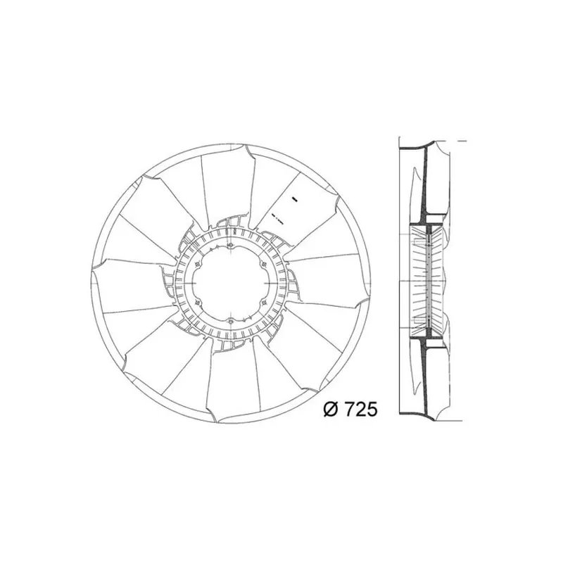 Fan Göbeği MAHLE CFW 50 000P – Mercedes-Benz ATEGO / AXOR