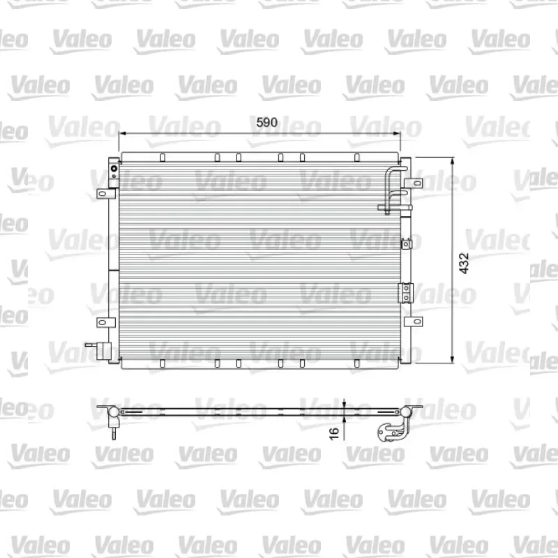 Klima Radyatörü VALEO 818080 – Kia Sorento 2.4 / 3.5 V6
