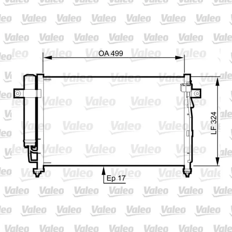Klima Radyatörü VALEO 814341 – Hyundai Getz