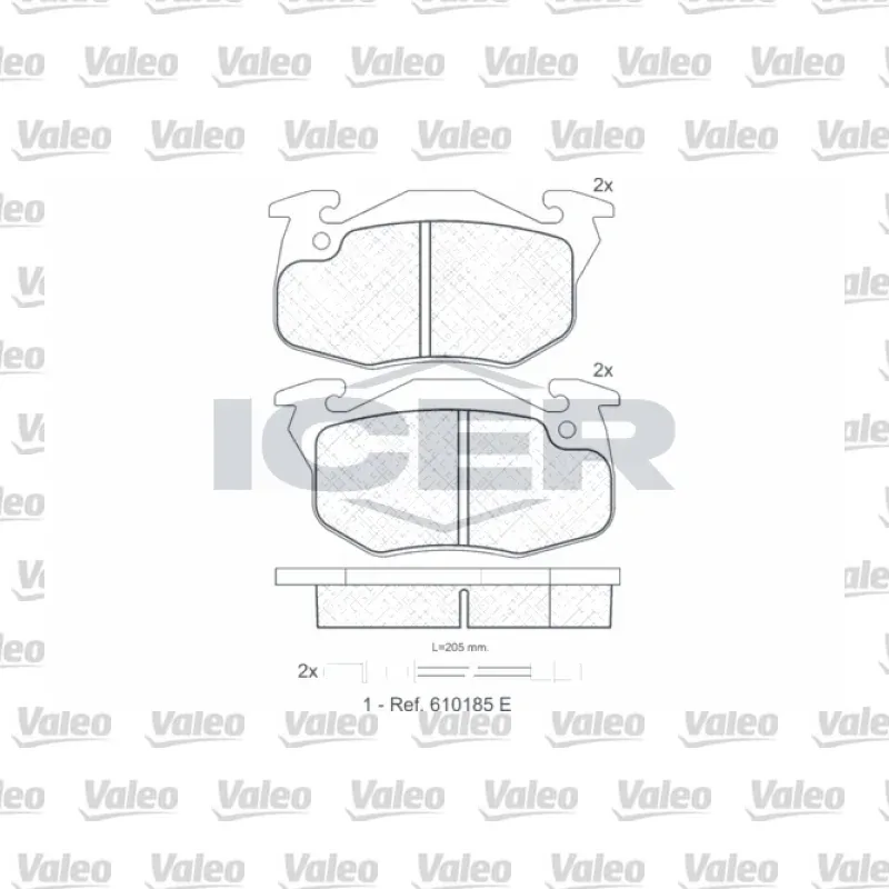Fren Disk Balata Ön VALEO 672481