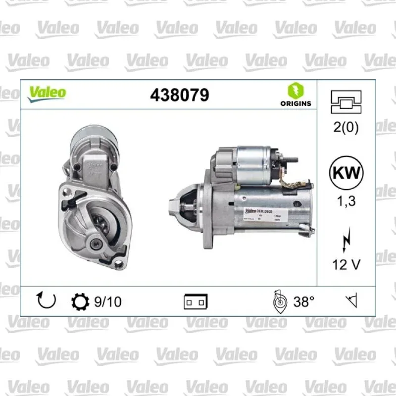 Marş Dinamosu VALEO 438079 – Mercedes-Benz A 180
