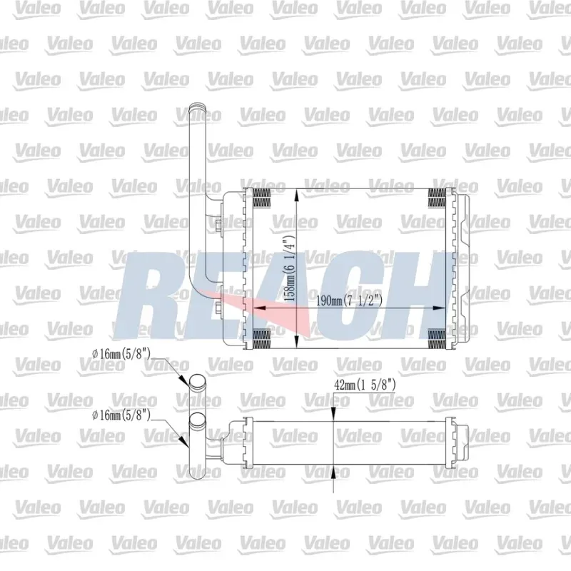 Renault Twingo 1.2 Kalorifer Radyatörü – VALEO 812154