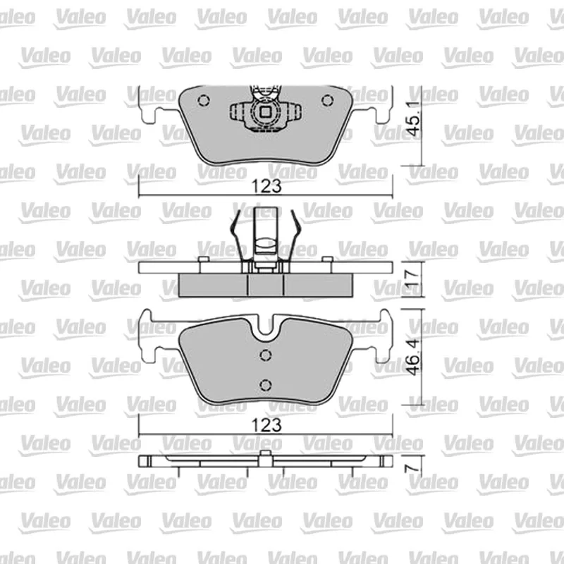 Fren Disk Balata Arka VALEO 671712 – BMW 320i