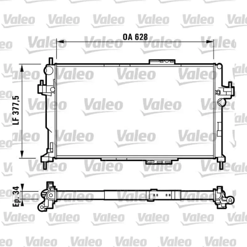 Su Radyatörü VALEO 732824 – Opel Corsa / Combo