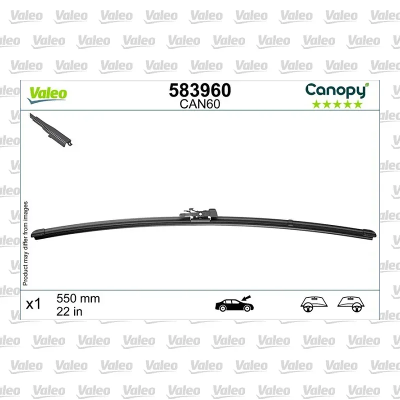 Silecek Süpürgesi Ön 550 mm - 22 inç VALEO 583960