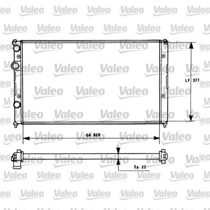 Su Radyatörü VALEO 731268 – Volkswagen / Seat