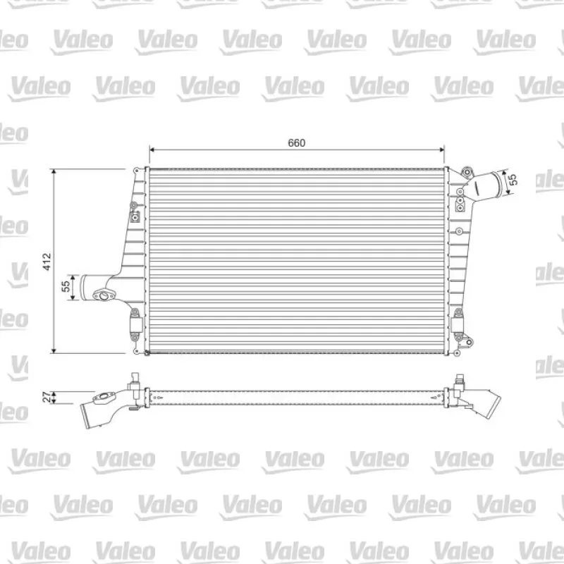 Turbo Radyatörü VALEO 817865 – Audi A6 2.4 / 2.5 TDI