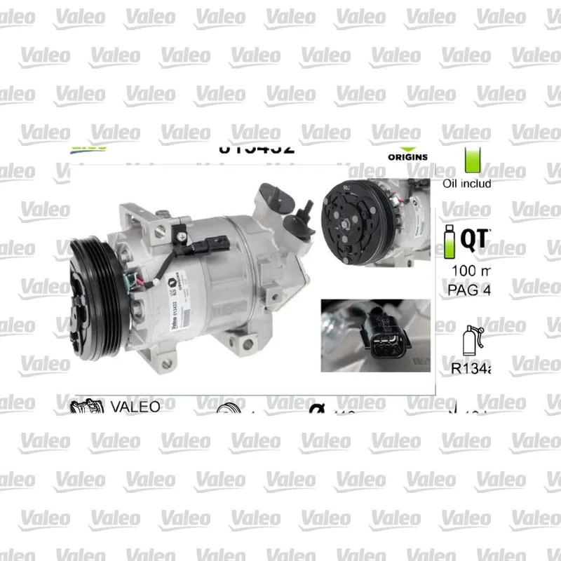 Klima Kompresörü VALEO 813432 – Renault / Dacia