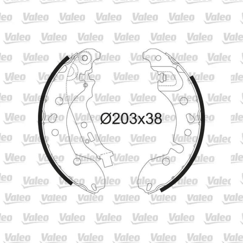 Fren Pabuçlu Balata Arka VALEO 564209 – Renault / Dacia