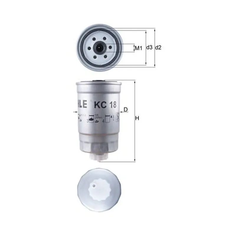 MAN TGS 41.400 Mazot Filtresi – MAHLE KC 18