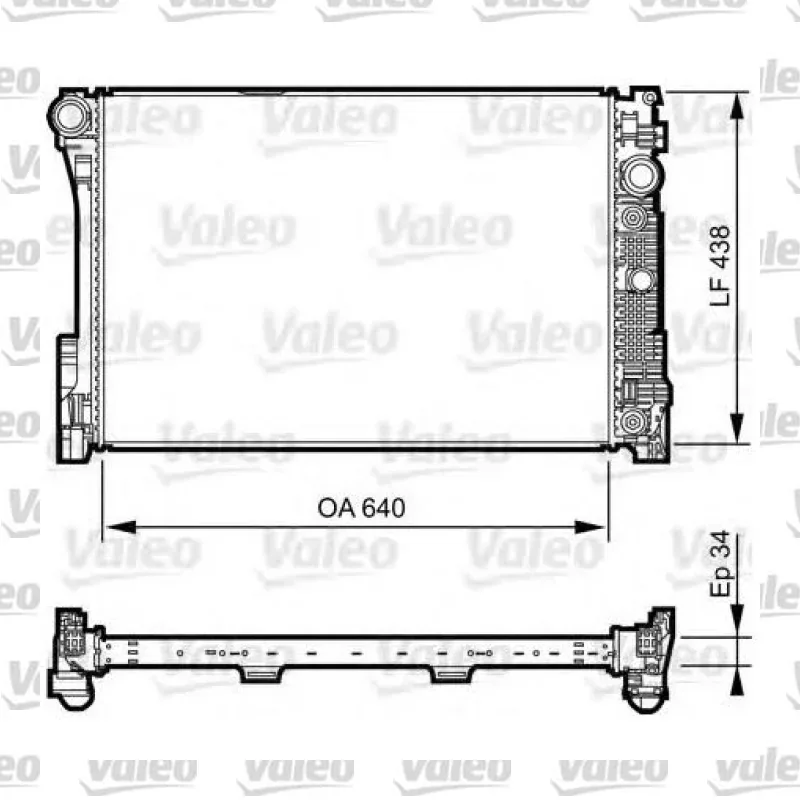 Su Radyatörü VALEO 735292 – Mercedes-Benz C 200