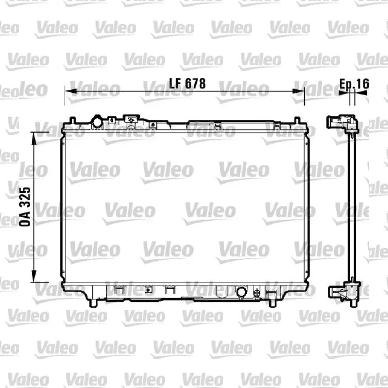 Su Radyatörü VALEO 734120 – Mazda 323