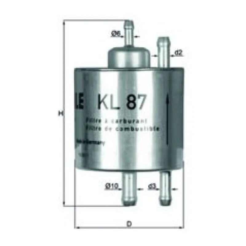 Yakıt Filtresi MAHLE KL 87 – MERCEDES-BENZ Vaneo