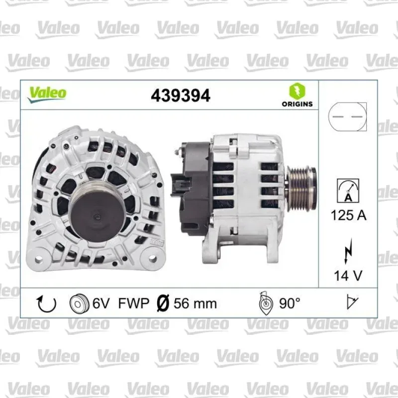 Alternatör VALEO 439394 – Renault Laguna / Trafic
