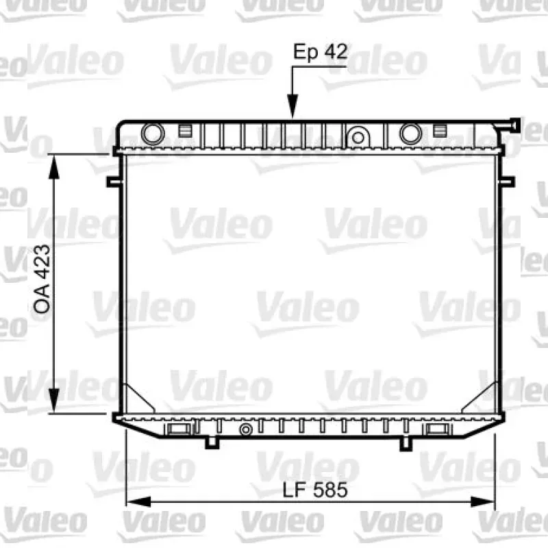 Su Radyatörü VALEO 731237 – Opel Frontera 2.3 TD / 2.8 TD