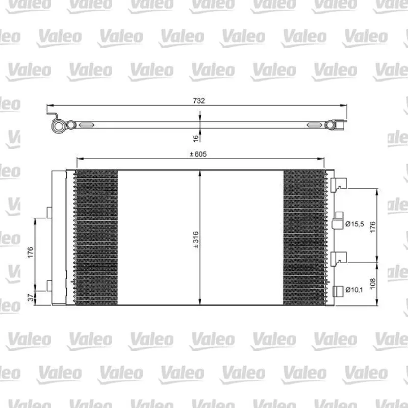 Dacia Duster 1.5 dCi Klima Radyatörü – VALEO 814178