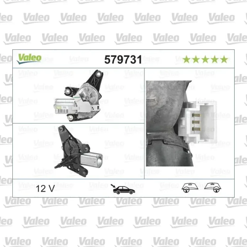 Silecek Mekanizma Motoru Arka VALEO 579731 – Renault / Opel