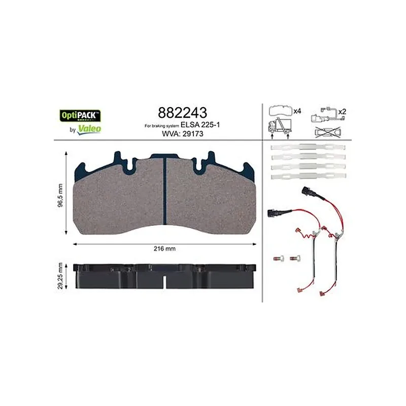 Disk Fren Balata Seti VALEO 882243 – Renault Trucks T