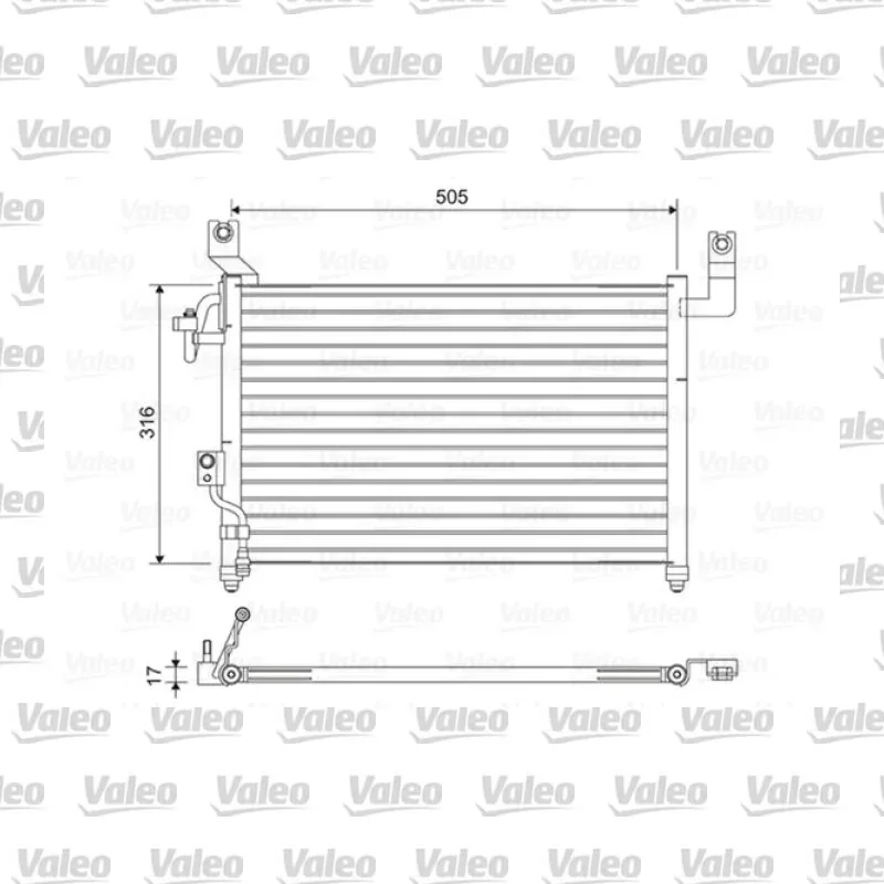 Ford Ranger 2.5 D Klima Radyatörü – VALEO 814427
